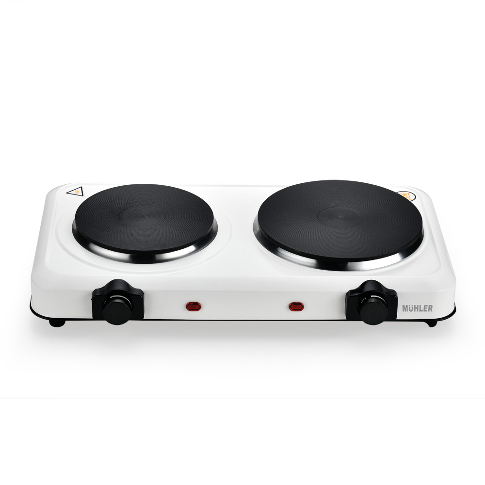 Hot Plate Electric Double Muhler MHP-122, white