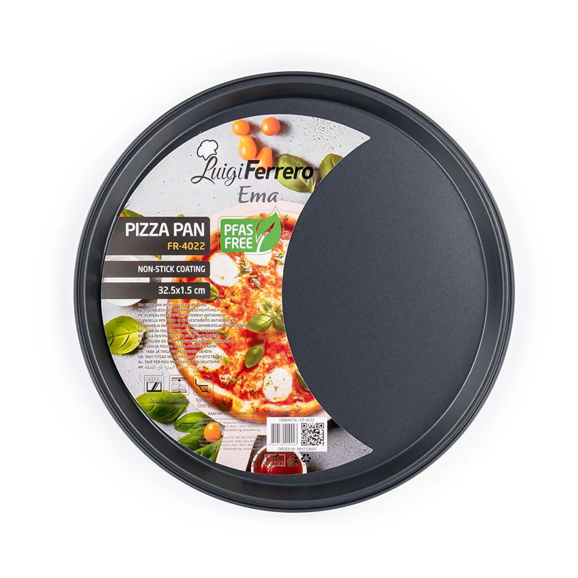 Pizza Pan Round Ema Luigi Ferrero, 32.5 x 1.5cm