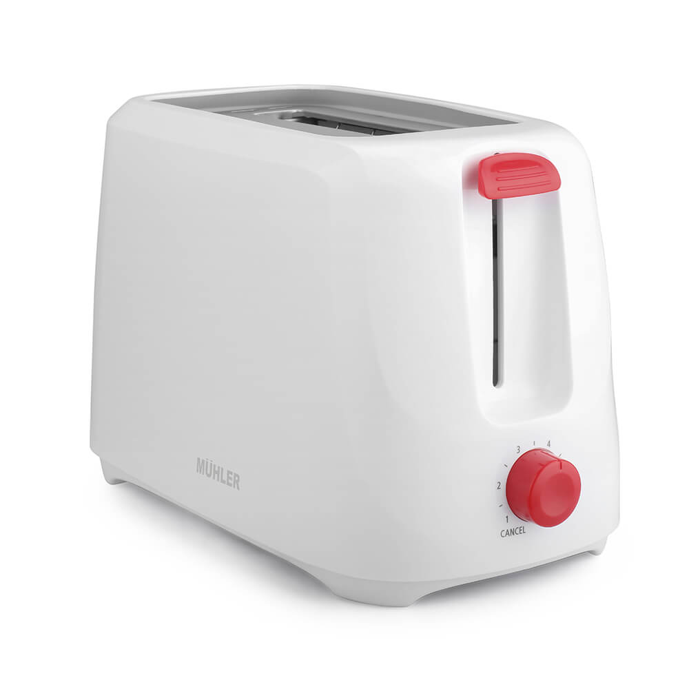 Toaster 2 Slice 700w Muhler, White