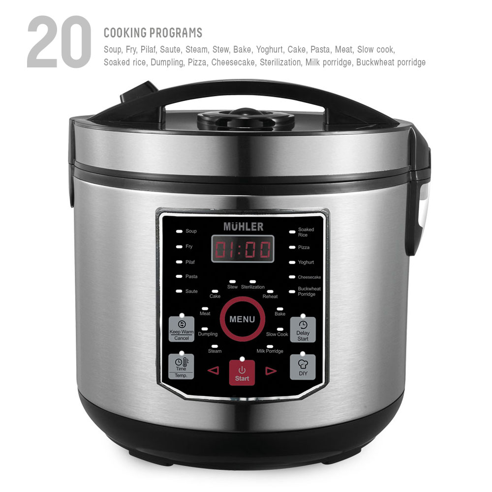 Electric Multicooker 20 programs Muhler, 930w 5lt