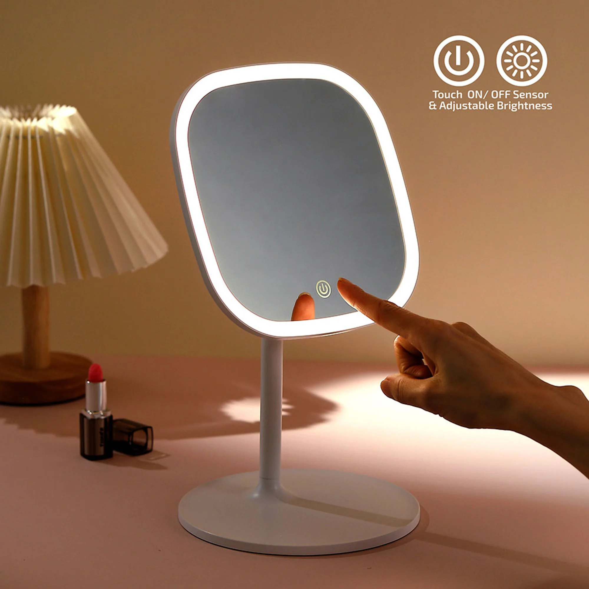 LED Makeup Mirror Luigi Ferrero, 20cm x 20cm