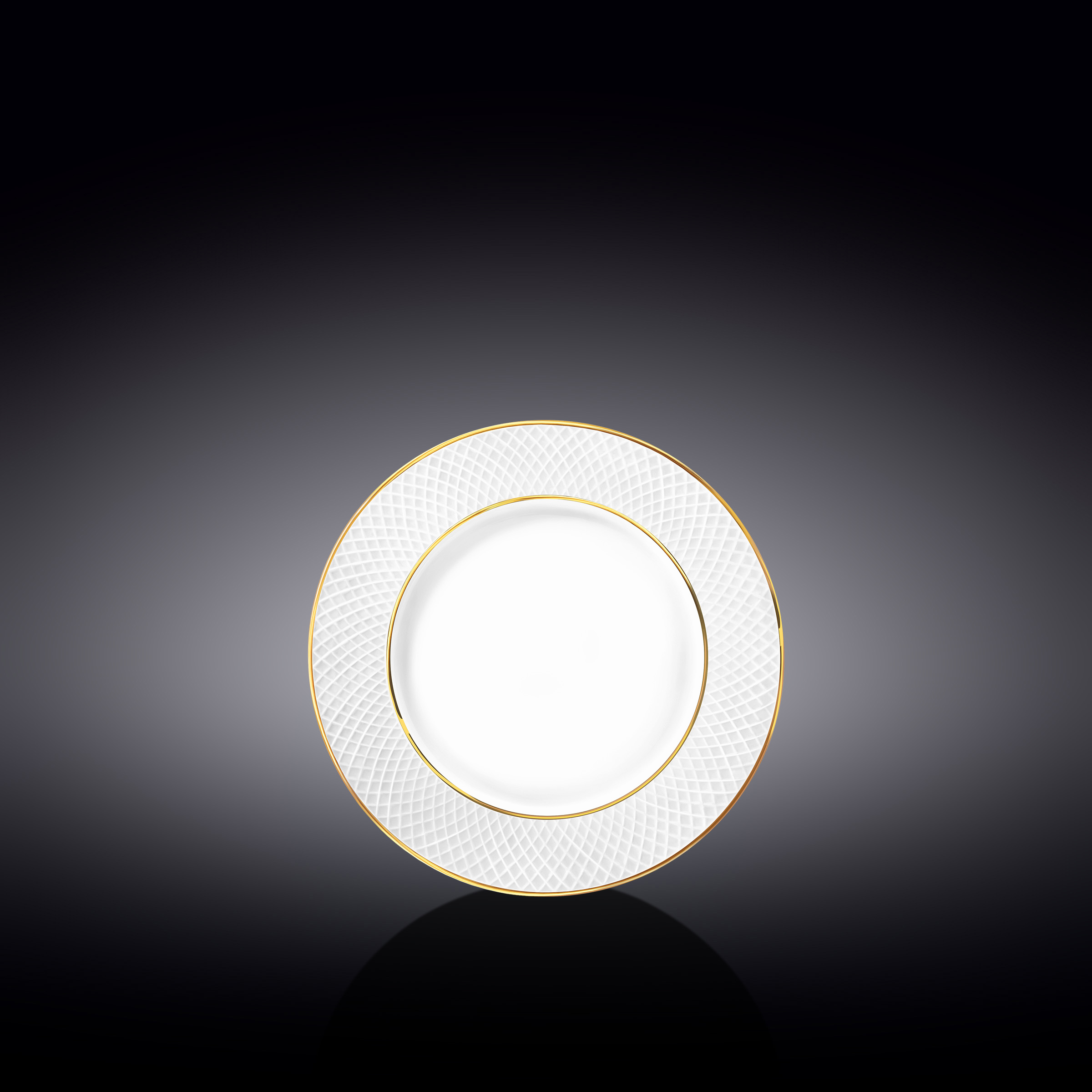 Diamond Gold Bread Plate 15cm 1pc