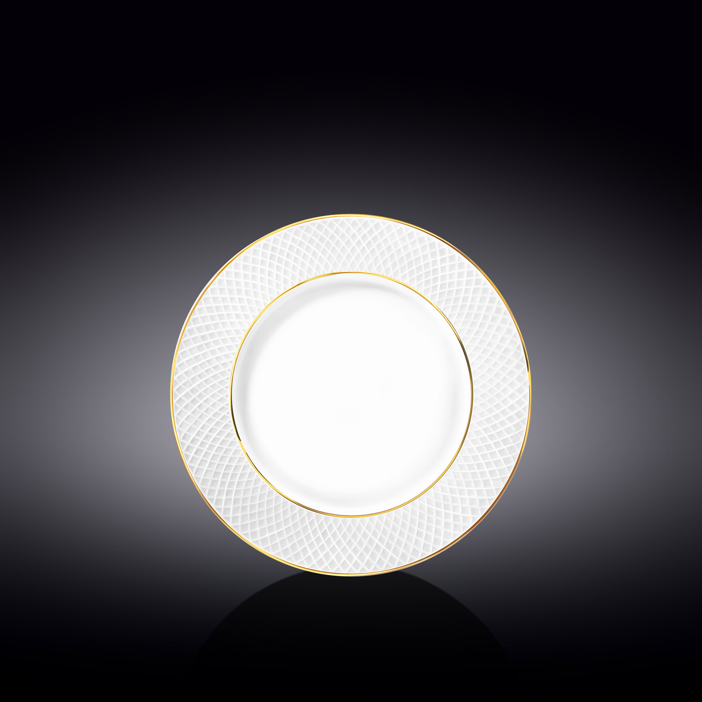 Diamond Gold Side Plate 20cm 1pc