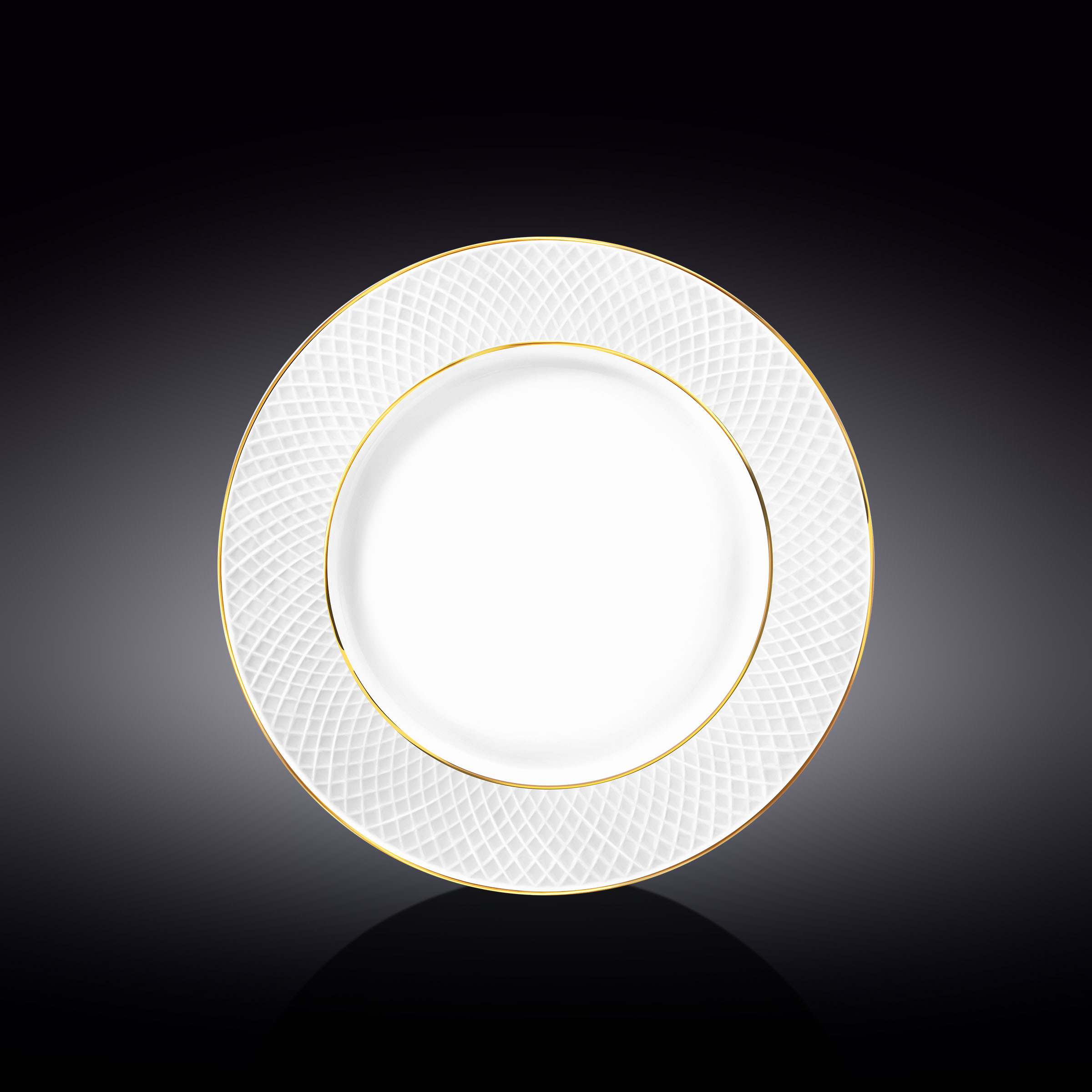 Diamond Gold Dinner Plate 25.5cm 1pc