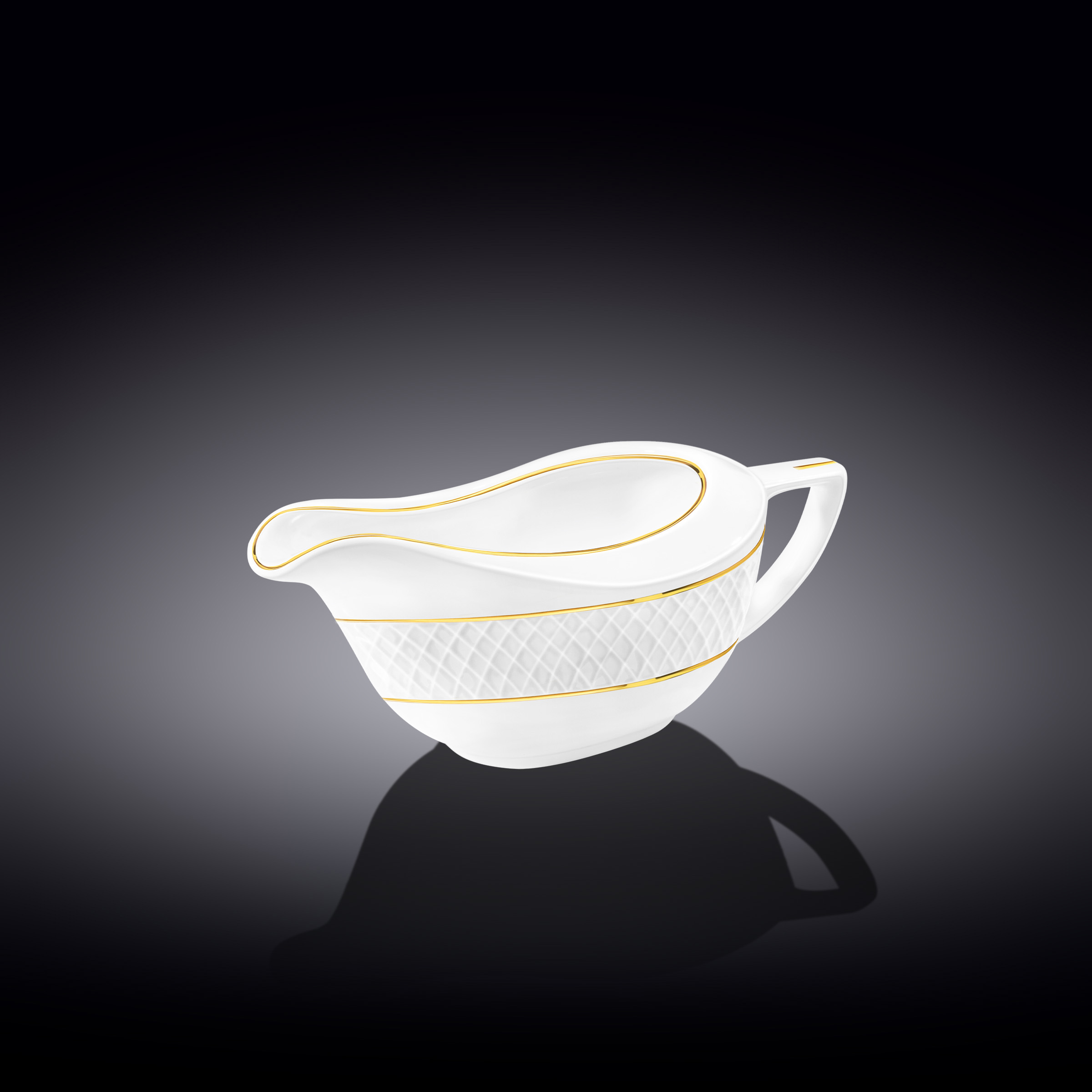 Diamond Gold Sauce Boat 230ml  Wilmax