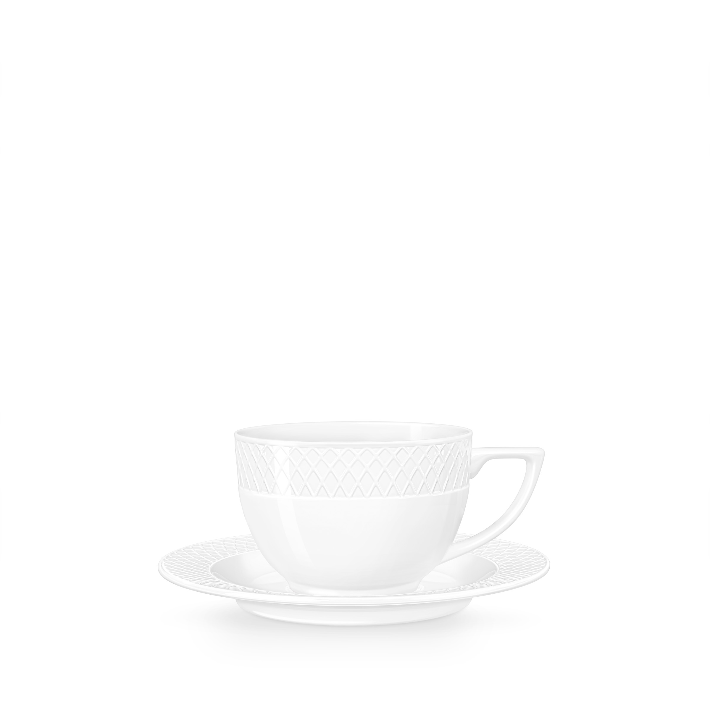 Diamond Tea Cup & Saucer 240 ml