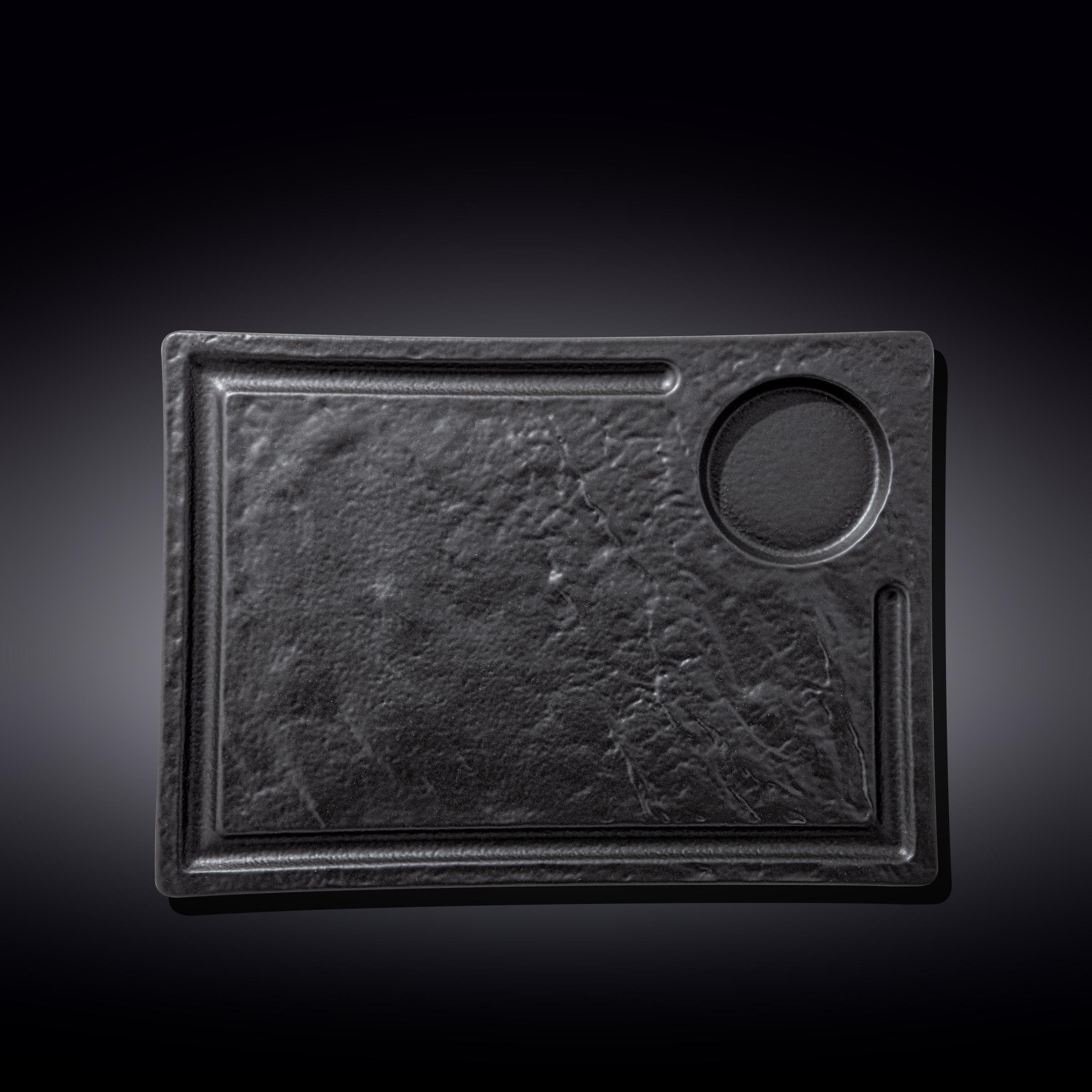 Slatestone Black Rectangular Tray 32x23cm