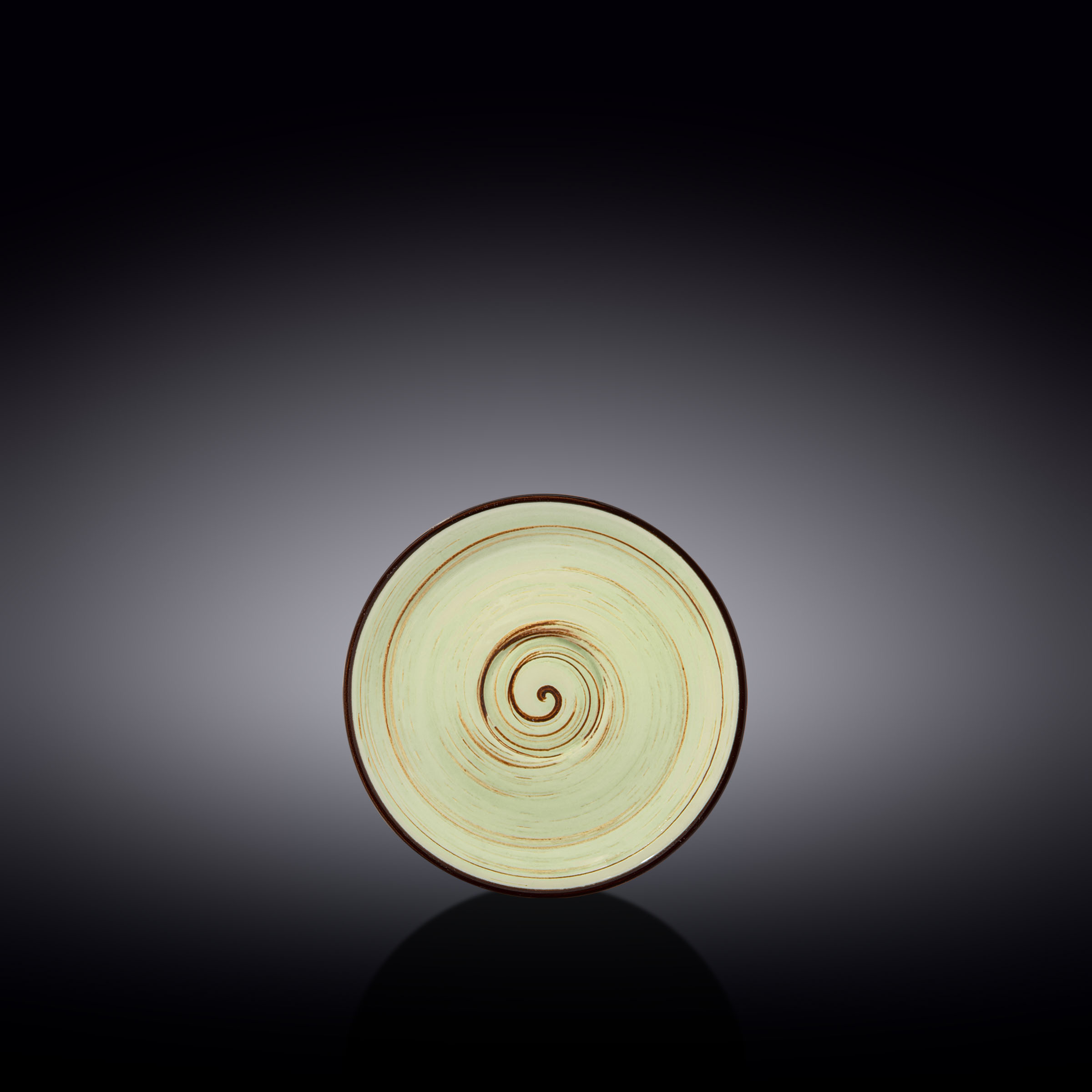 Spiral Pistachio Saucer 11cm