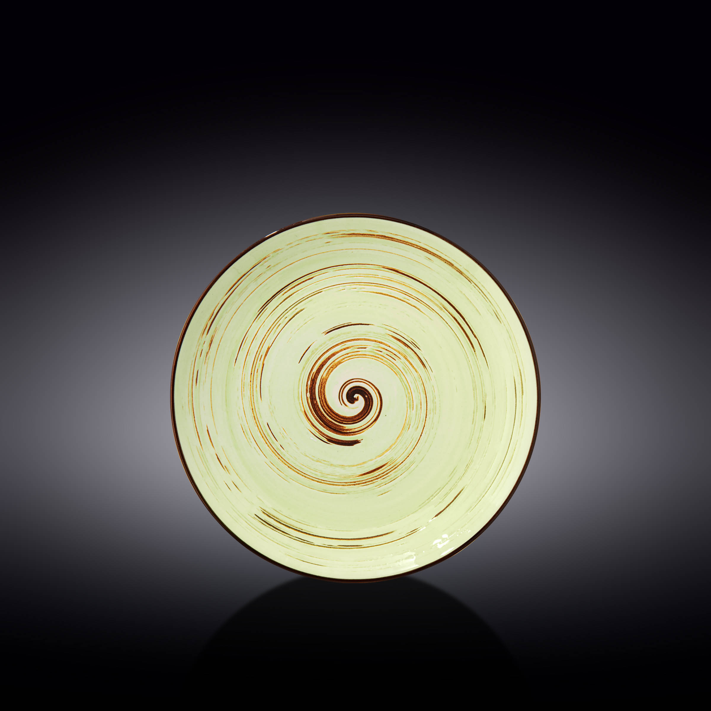 Spiral Pistachio Side Plate 20.5cm