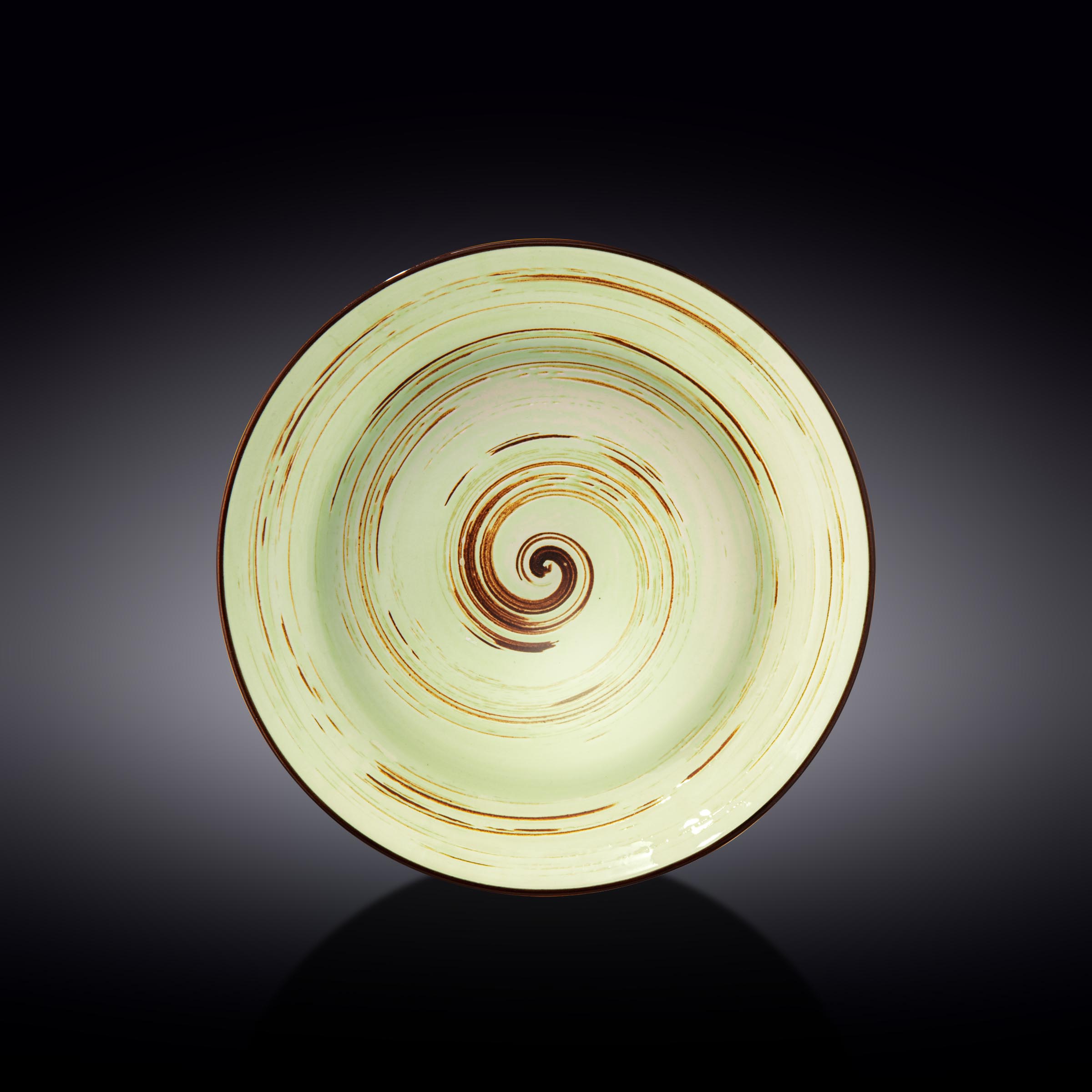 Spiral Pistachio Soup Plate 25.5cm