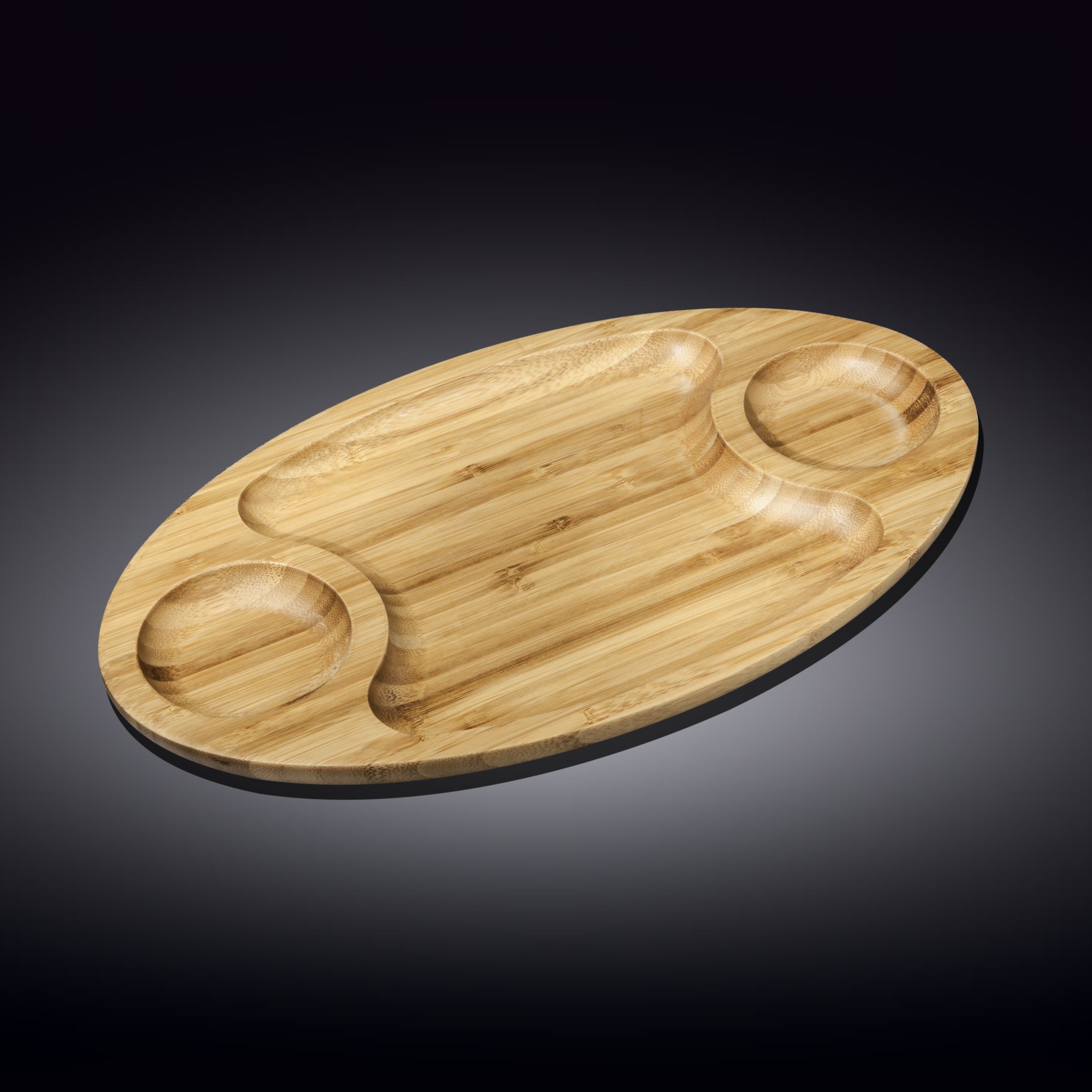 Bamboo 3 Section Platter 40.5cm