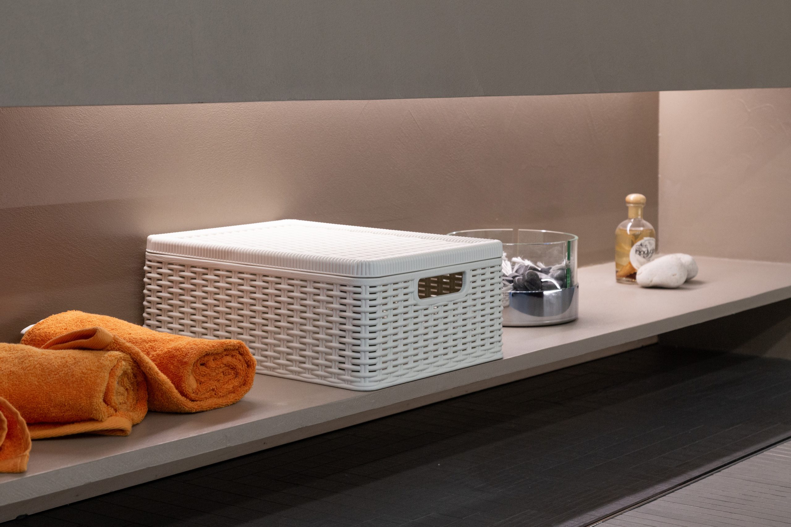 Decora Storage Box With Lid White