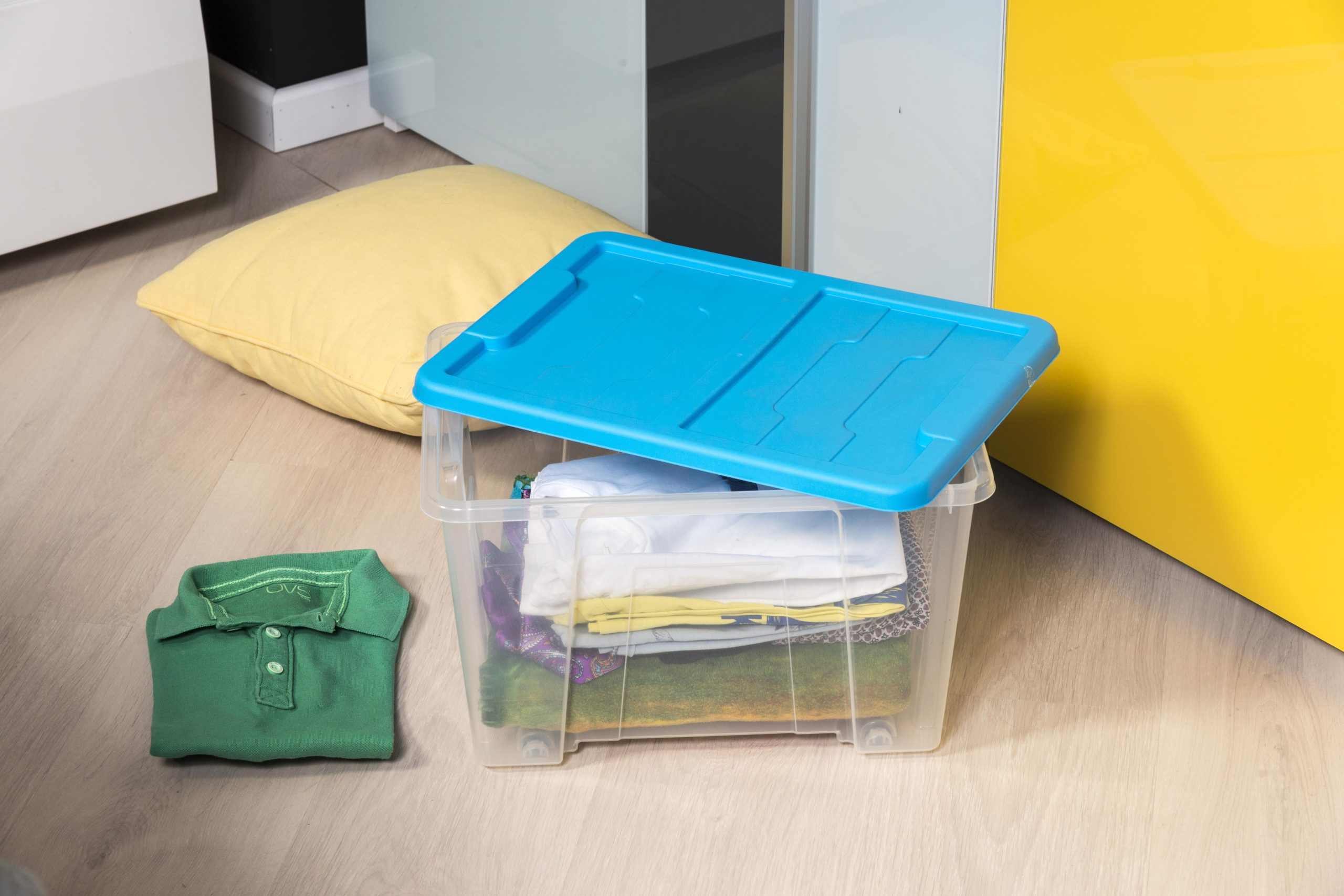 Storage Box 15L Transparent / Blue