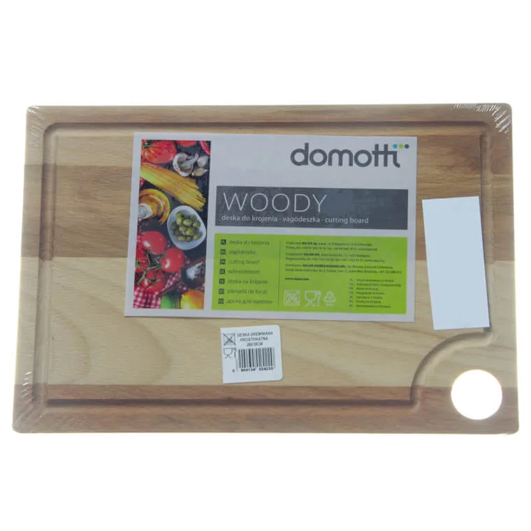 Rectangular wooden board Woody DOMOTTI, 26 x 18 cm