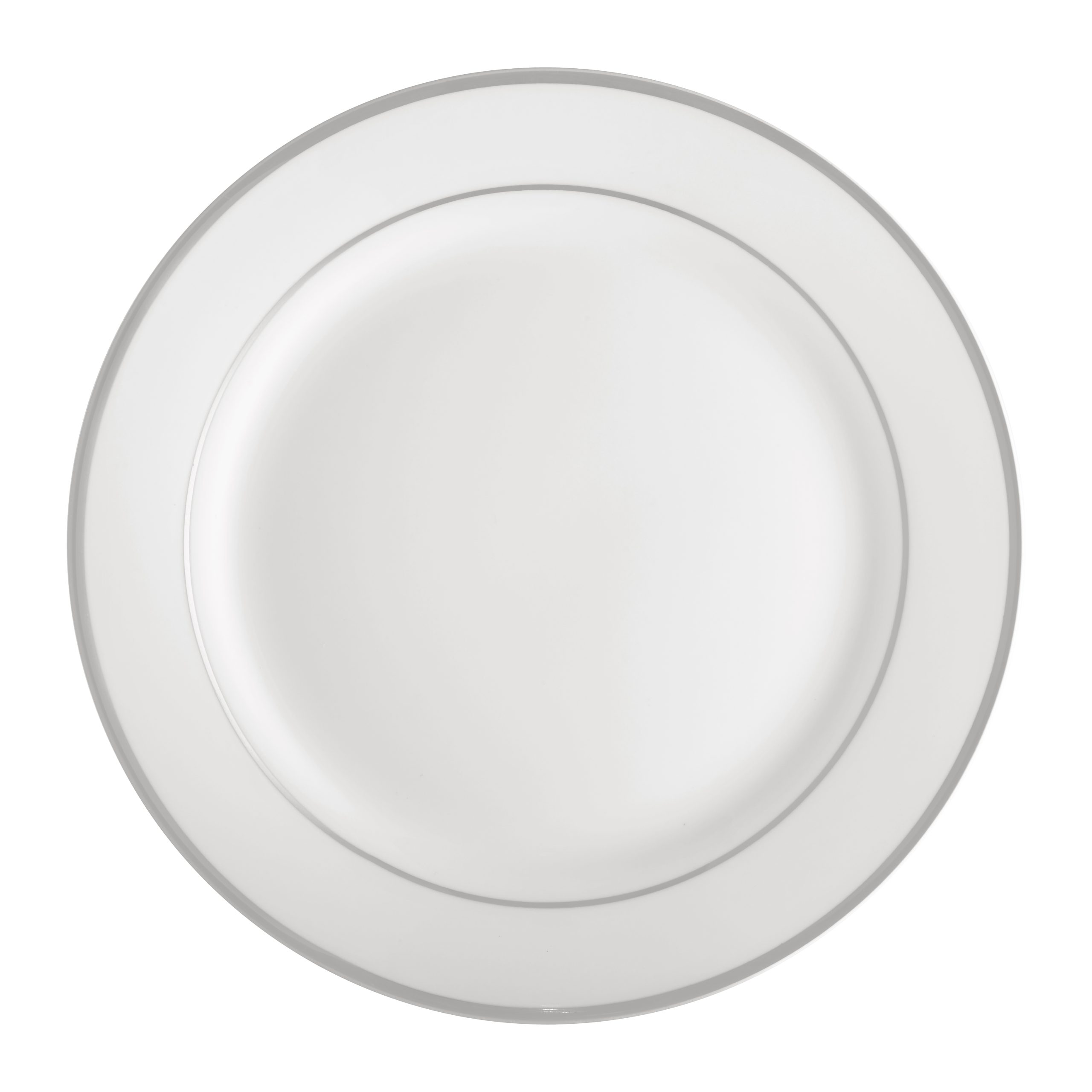 Aura Silver porcelain dinner plate 27 cm AMBITION