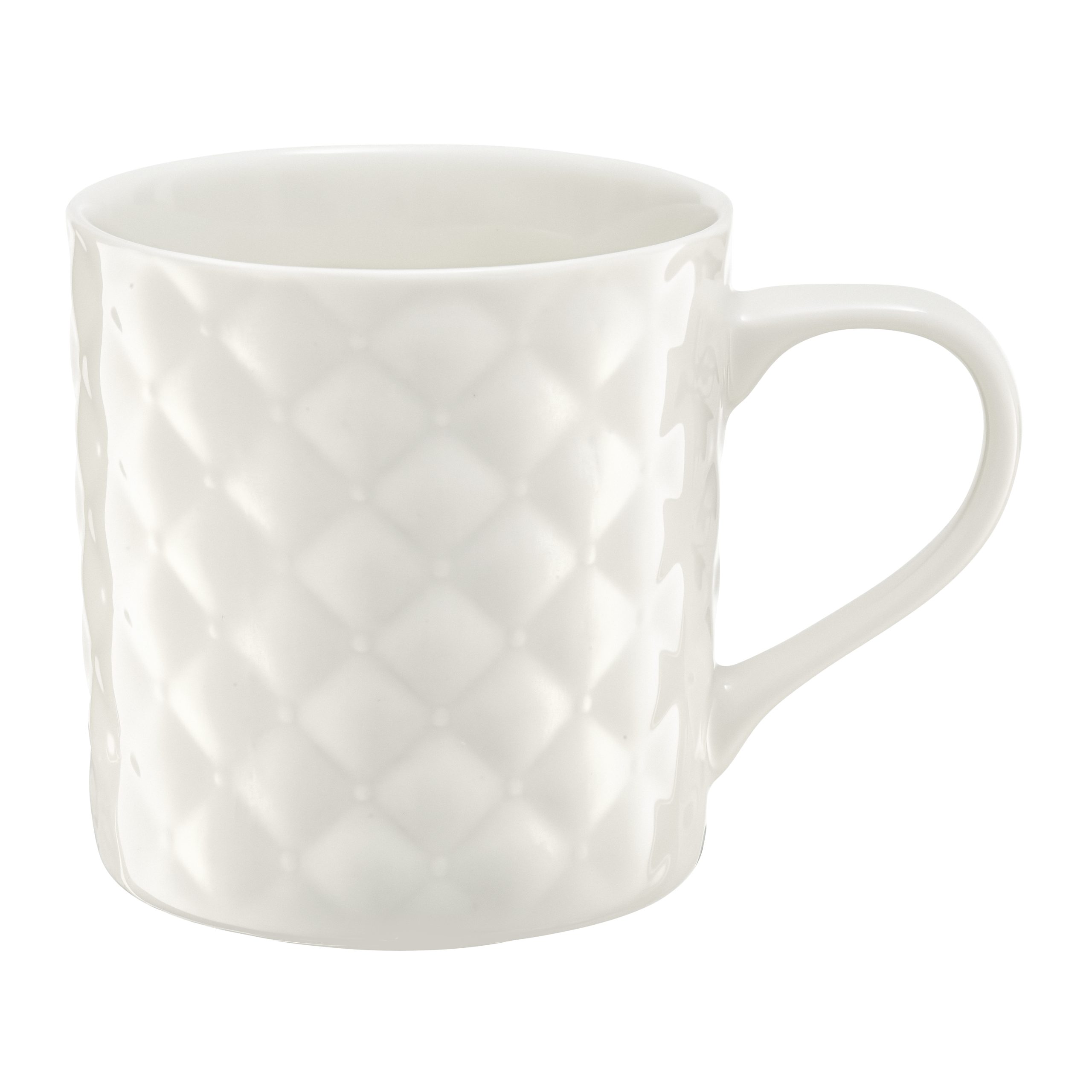 Glamour mug 420 ml white AMBITION