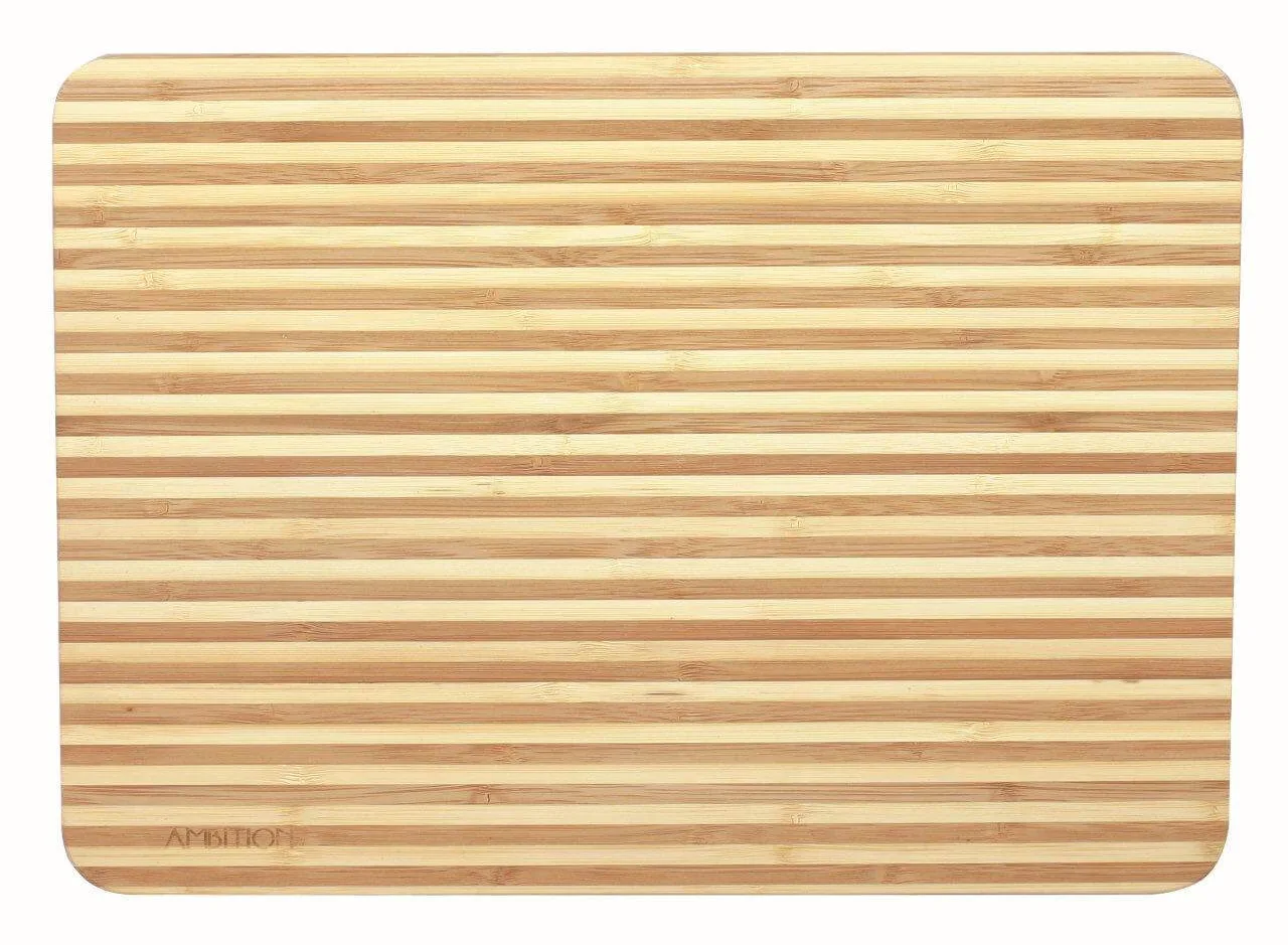 Cutting board Bamboo 35x25cm stripes AMBITION