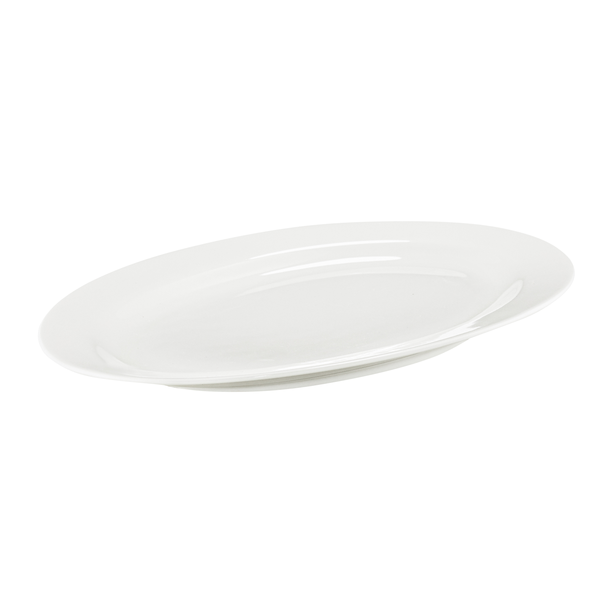 Aura White Oval Platter 30.5 cm AMBITION