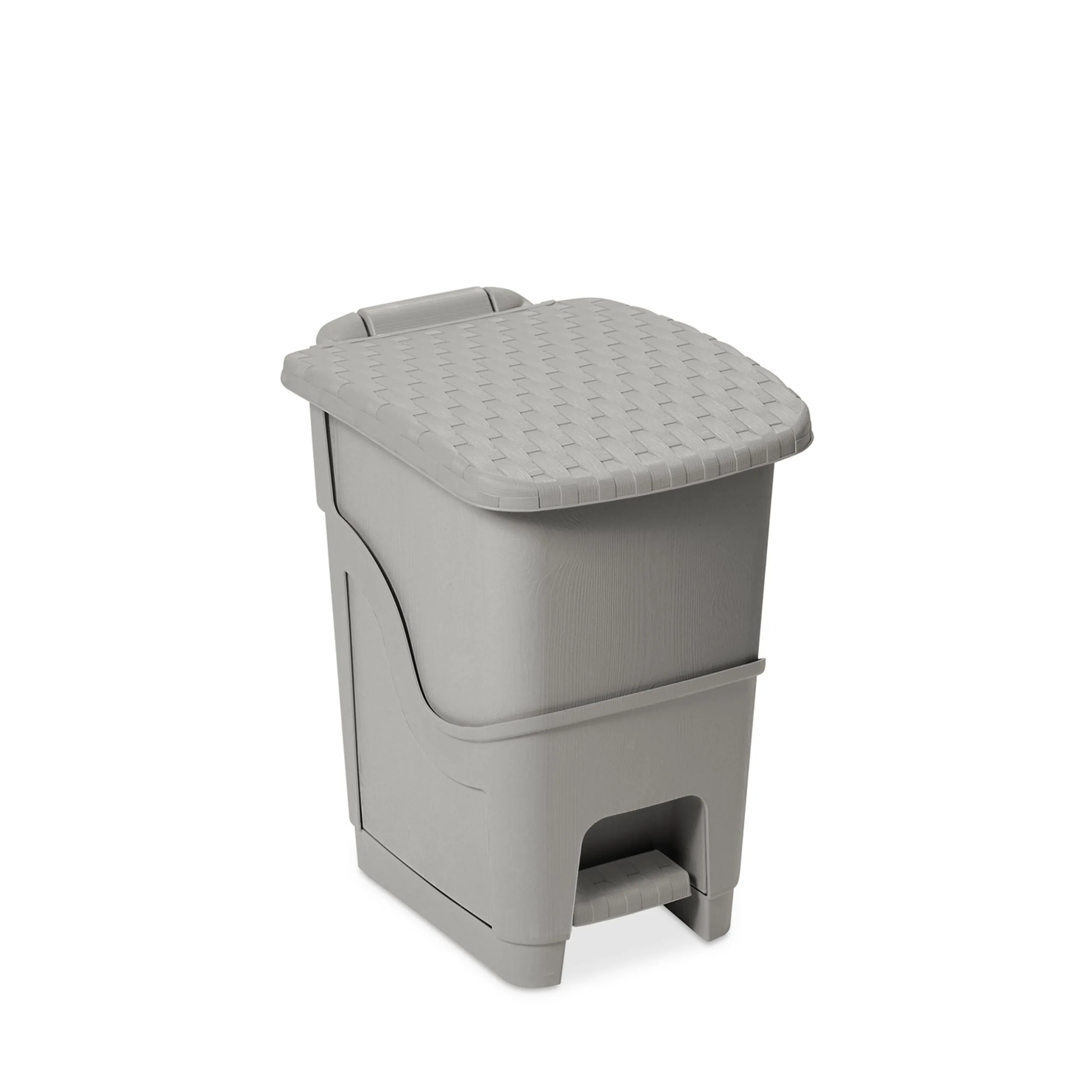 Rattan Pedal Bin 6L Dea Home, Warm Grey
