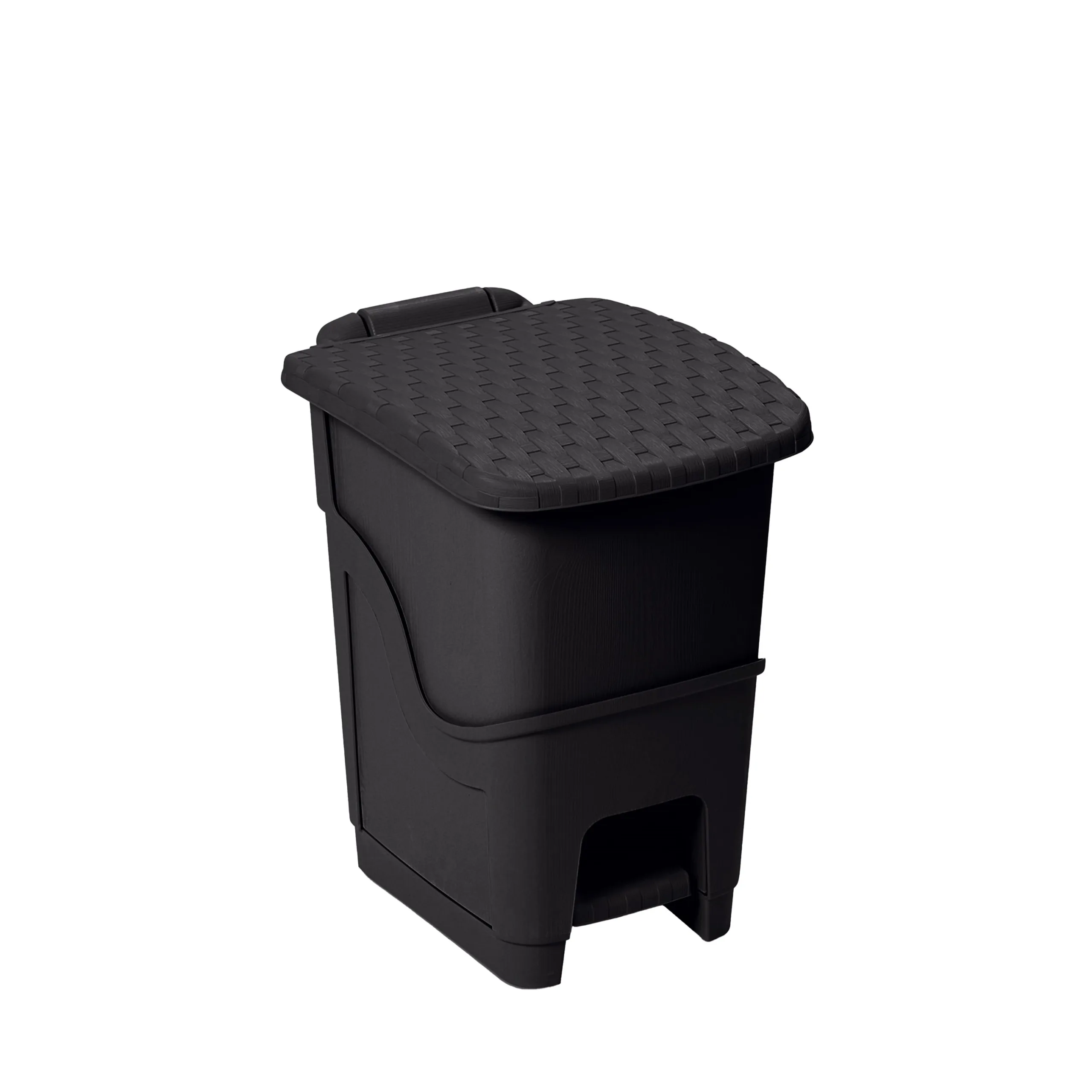 Rattan Pedal Bin 6L Dea Home, Anthracite