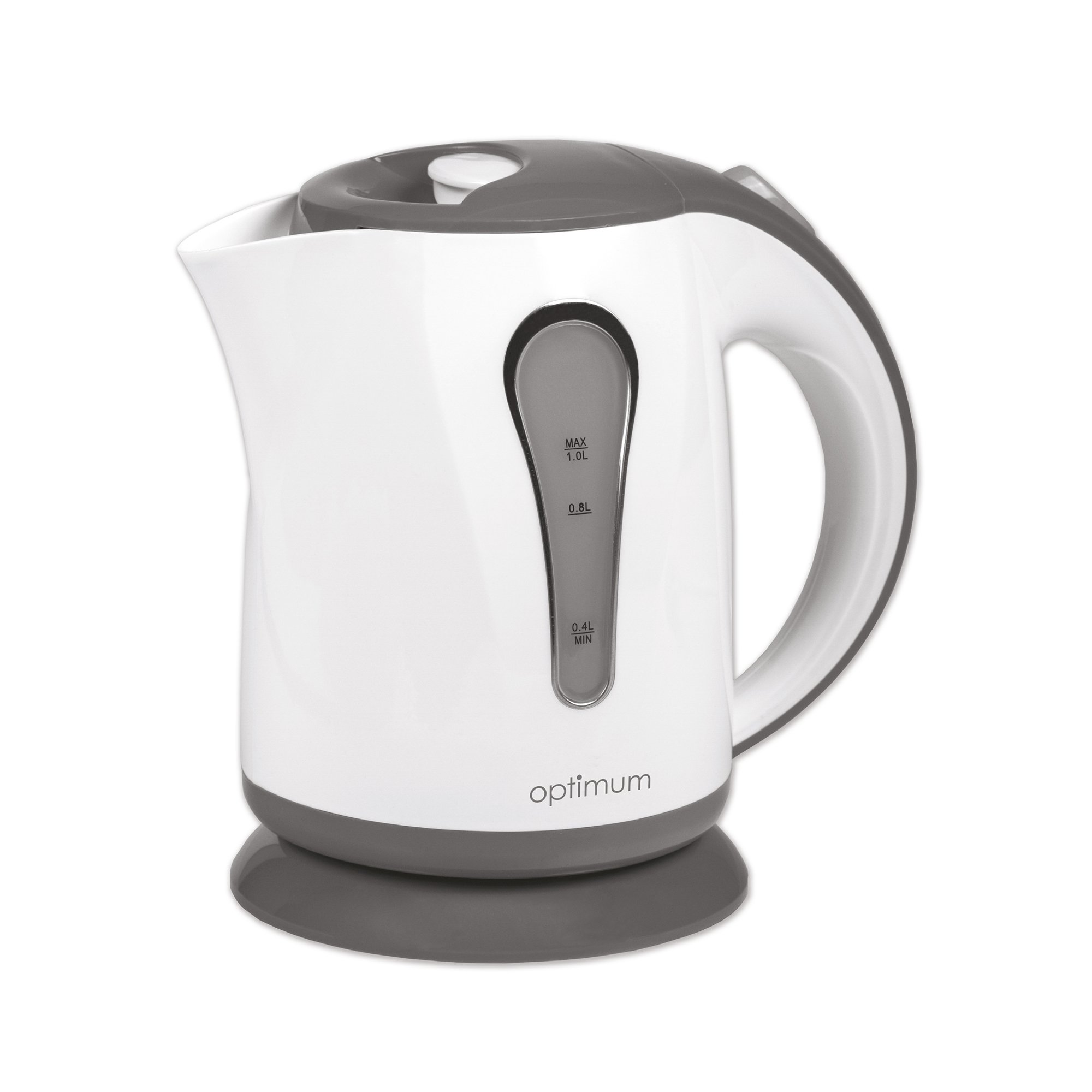 Electric kettle 1 l  white-grey OPTIMUM