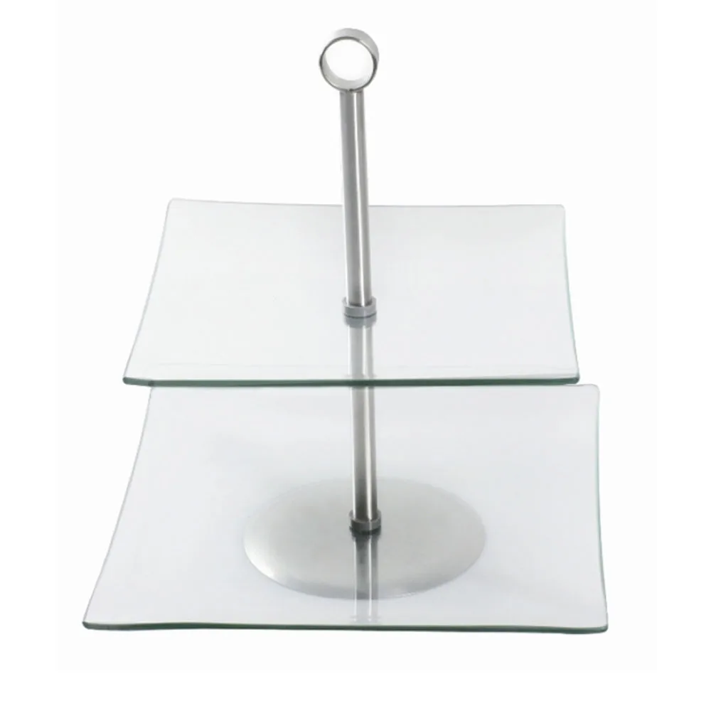 Laura two-tier square platter 24  x 24 cm AMBITION