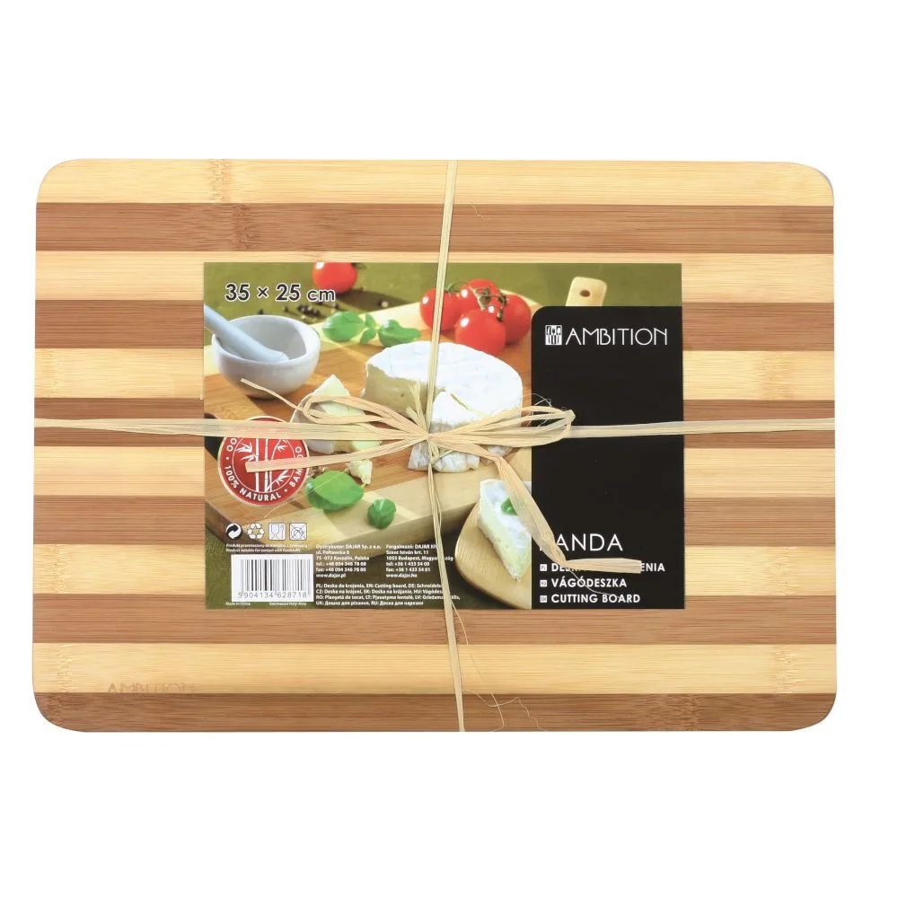 Panda cutting board 35x25x2 cm stripes AMBITION